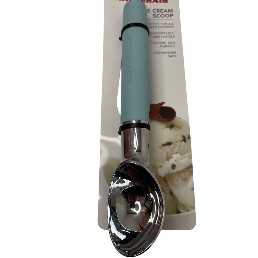 KitchenAid Ice Blue‎ Ice Cream Scoop Aqua Sky Stainless Steel Strong & Durable